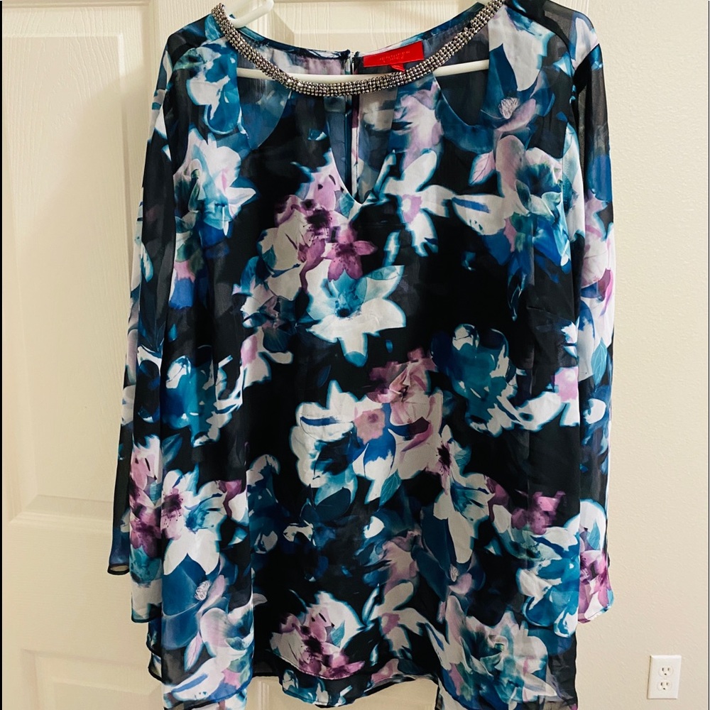 Navy Blue Blouse
